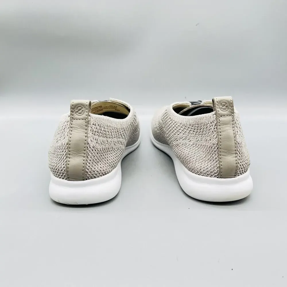 Cole Haan Shoes Womens 10.5 Beige Knit Grand OS Low Top Sneakers Comfort Casual